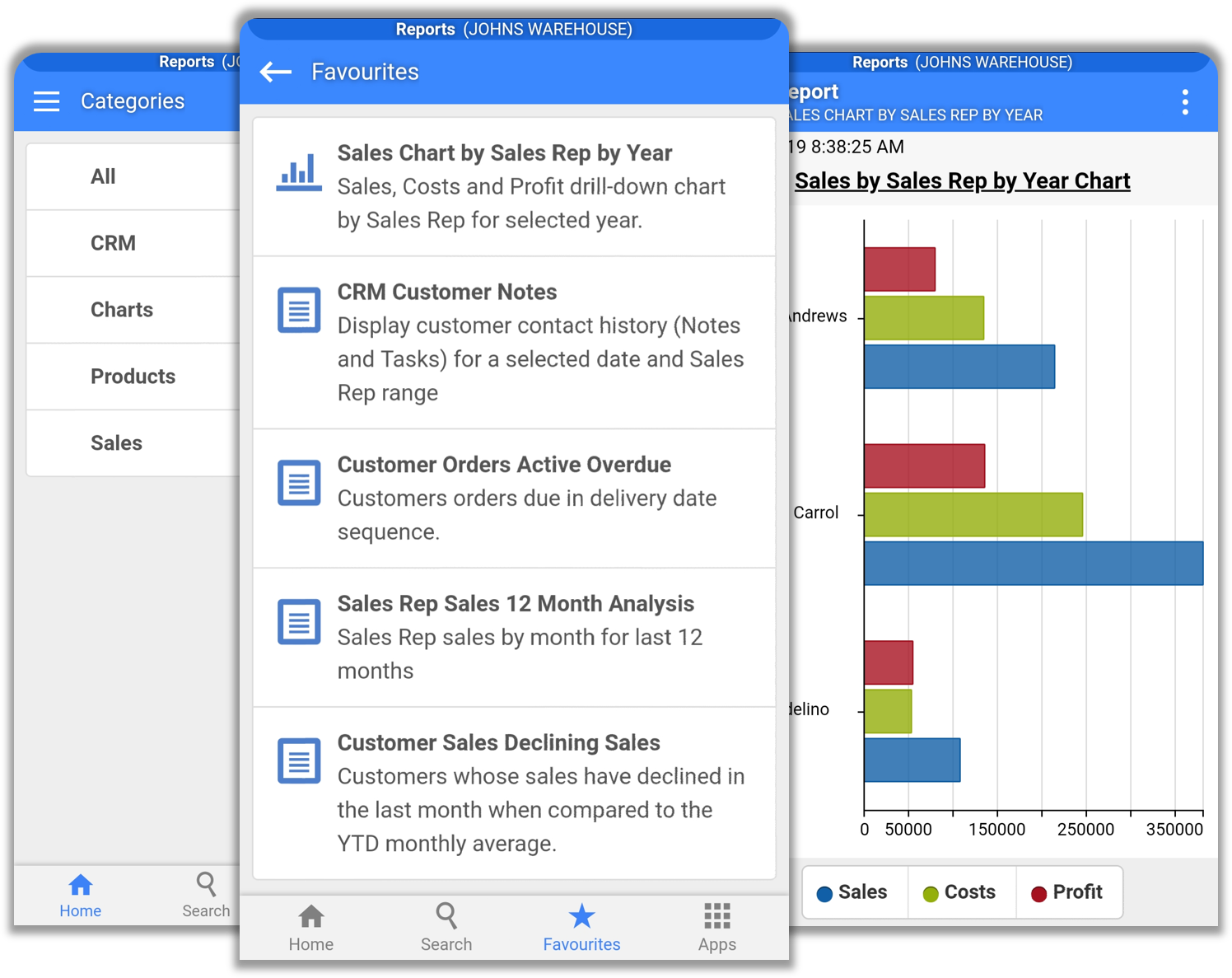Reports app